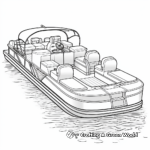 Pontoon Party Boat Coloring Pages for Kids 1