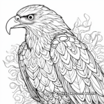 Pop Art Inspired Eagle Coloring Pages for Adults 4