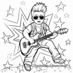 Pop Star Musician Coloring Pages 2