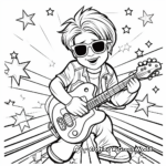 Pop Star Musician Coloring Pages 3