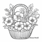 Poppy Flower Basket Coloring Pages for Remembrance 3