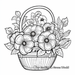 Poppy Flower Basket Coloring Pages for Remembrance 4