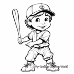 Popular Baseball Players Action Coloring Pages 1