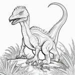 Popular Jurassic Park Dilophosaurus Scene Coloring Pages 4