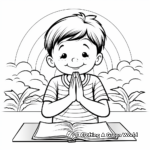 Prayer and Positive Thoughts Get Well Soon Coloring Pages 1