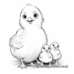 Precious Baby Chicks Coloring Pages 3