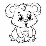 Precious Hamster Coloring Pages 4