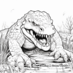 Predator Vs. Prey: Alligator Hunting Coloring Pages 1