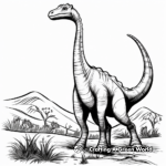 Prehistoric Brachiosaurus Coloring Pages 3