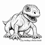 Prehistoric Ceratosaurus Coloring Pages for Adults 1