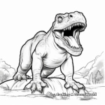 Prehistoric Ceratosaurus Coloring Pages for Adults 2