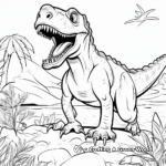 Prehistoric Ceratosaurus Coloring Pages for Adults 4