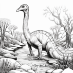 Prehistoric Corythosaurus Coloring Pages 1