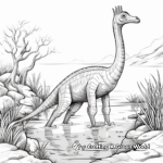 Prehistoric Corythosaurus Coloring Pages 4