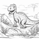 Prehistoric Megalosaurus Coloring Pages 1