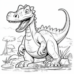 Prehistoric Megalosaurus Coloring Pages 3
