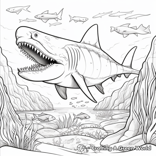 Megalodon Coloring Pages - Free &amp; Printable!