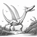 Prehistoric Pteranodon Coloring Sheets 2