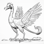 Prehistoric Pyroraptor Coloring Pages for Kids 2