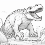 Prehistoric Sarcosuchus Life Coloring Pages 4