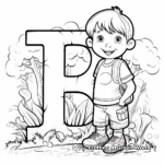 Preschool Level Alphabet Coloring Pages 4