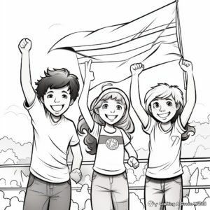 Pride Banners and Signs Coloring Pages 2