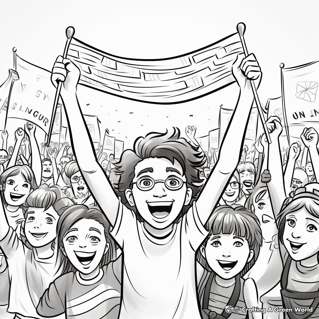 Pride Banners and Signs Coloring Pages 3