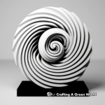 Printable 3D Swirl Coloring Pages 2