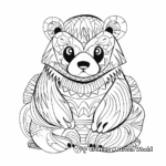 Printable Abstract Art Beaver Coloring Pages 4