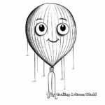 Printable Abstract Balloon Coloring Pages for Artists 4