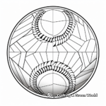 Printable Abstract Baseball Coloring Pages for Artists 3