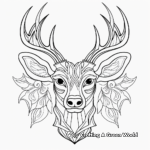 Printable Abstract Buck Coloring Pages for Artists 1