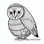 Printable Abstract Budgie Coloring Pages for Artists 4
