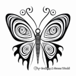 Printable Abstract Butterfly Coloring Pages for Artists 1