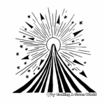 Printable Abstract Comet Coloring Pages for Artists 3