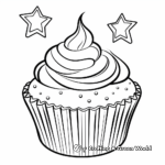 Printable Abstract Cupcake Coloring Pages for Artists 4