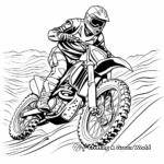Printable Abstract Dirt Bike Coloring Pages for Artists 1