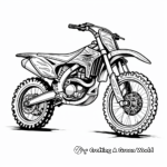 Printable Abstract Dirt Bike Coloring Pages for Artists 3