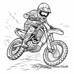 Printable Abstract Dirt Bike Coloring Pages for Artists 4
