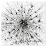 Printable Abstract Fireworks Coloring Pages for Artists 1