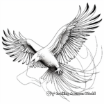 Printable Abstract Flying Eagle Coloring Pages for Artists 3