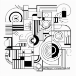 Printable Abstract Geometric Coloring Pages 1