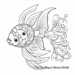 Printable Abstract Goldfish Coloring Pages 2