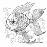 Printable Abstract Goldfish Coloring Pages 3
