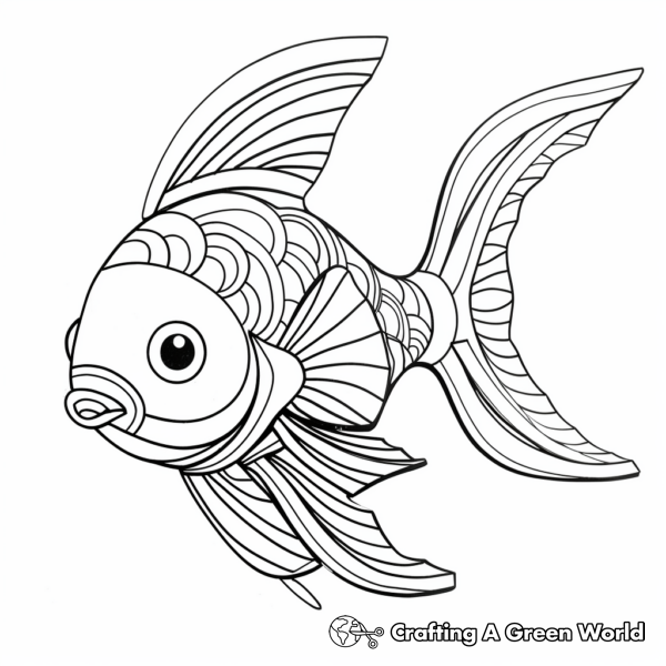 Goldfish Coloring Pages - Free &amp; Printable!