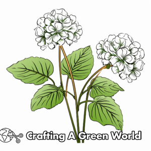 Hydrangea Coloring Pages - Free &amp; Printable!