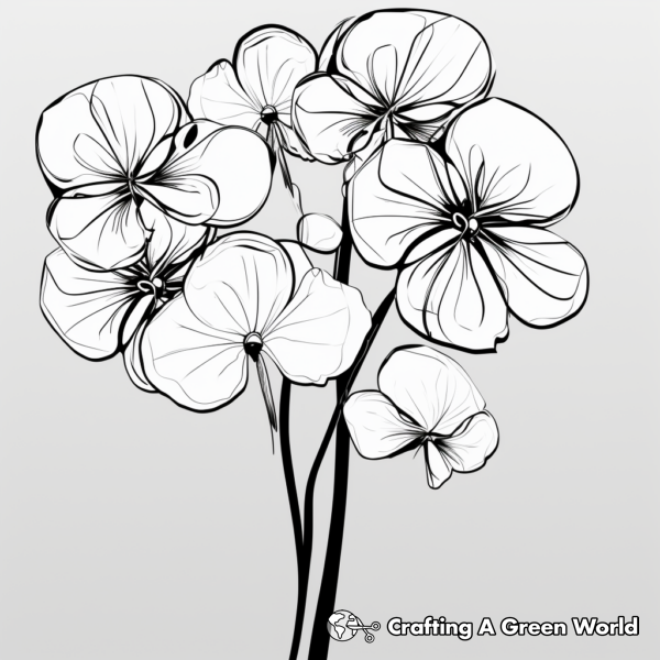 Hydrangea Coloring Pages - Free &amp; Printable!