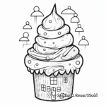 Printable Abstract Ice Cream Coloring Pages for Artists 4