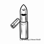 Printable Abstract Lipstick Coloring Pages for Artists 4