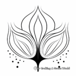 Printable Abstract Lotus Coloring Pages for Artists 1